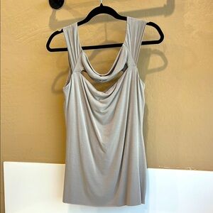Bailey 44 Brown Tank Top With Cut-Outs - Large